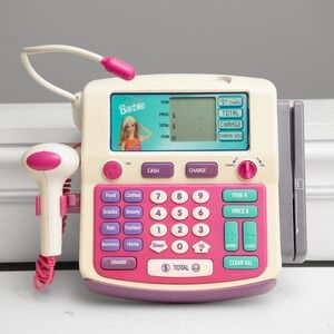 VTG 90s Barbie Cash Register WORKS! Shop With Me Interactive Electronic Toy Y2K
